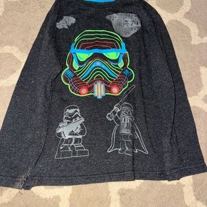 Lego Black Long Sleeve Tee with Neon Stormtrooper Design